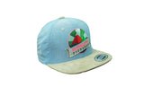 NEW FREEWATER CAP - Baby blue/beige suede